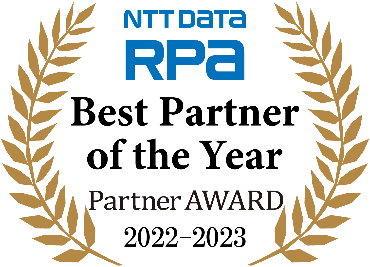 NTT Data Partner Award 2022-2023 Best Partner of the Year